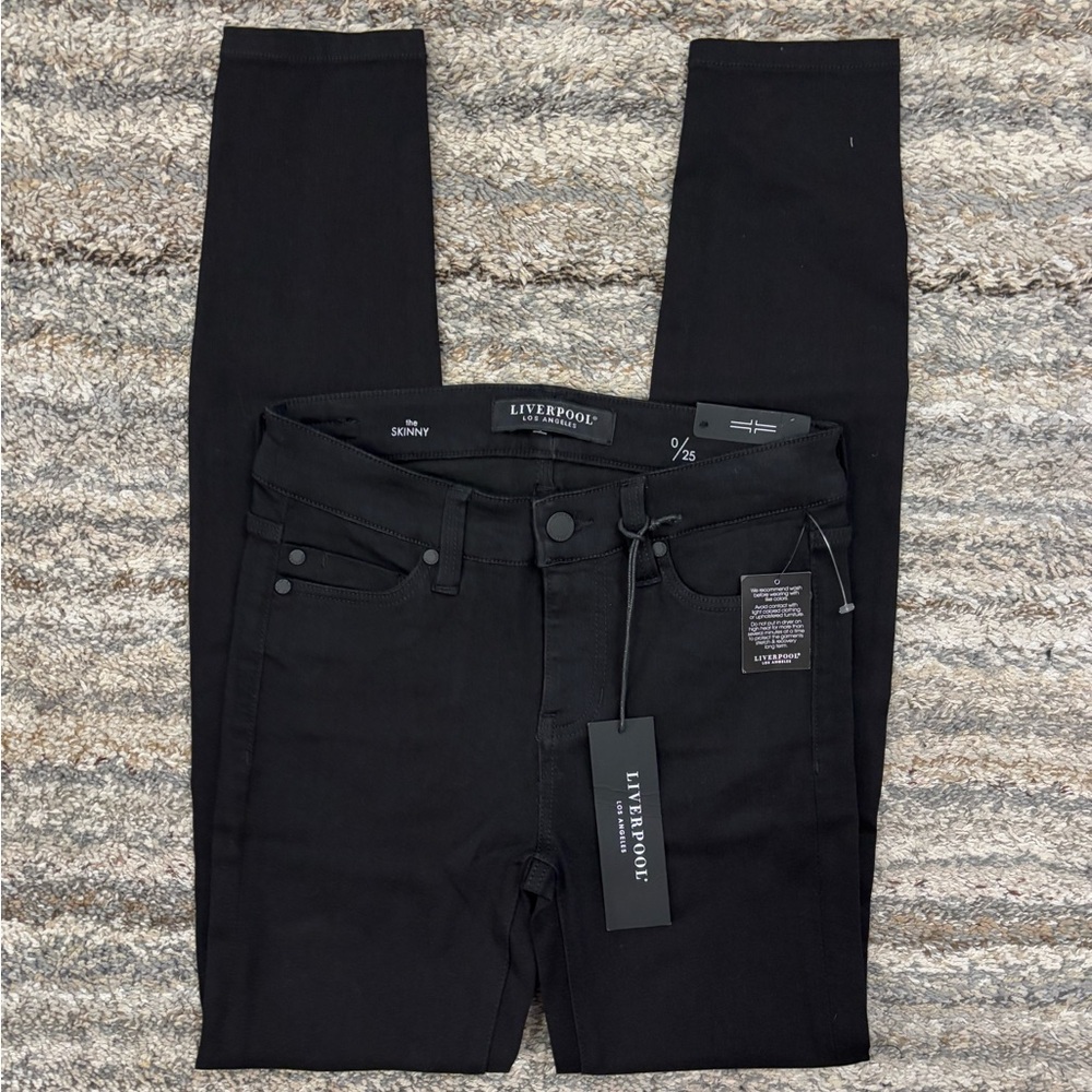 Liverpool Black Skinny Jeans Sz 0/25 NWT | Liverpool Mid Rise Skinny Jeans Sz0 -